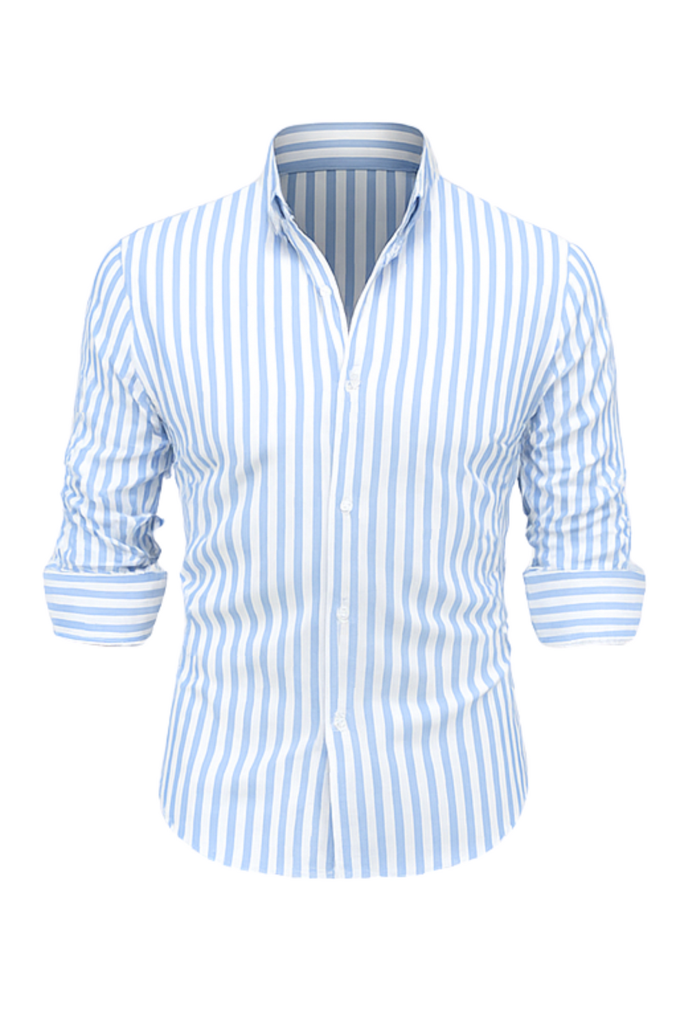 William Striped Dress Shirt Light Blue