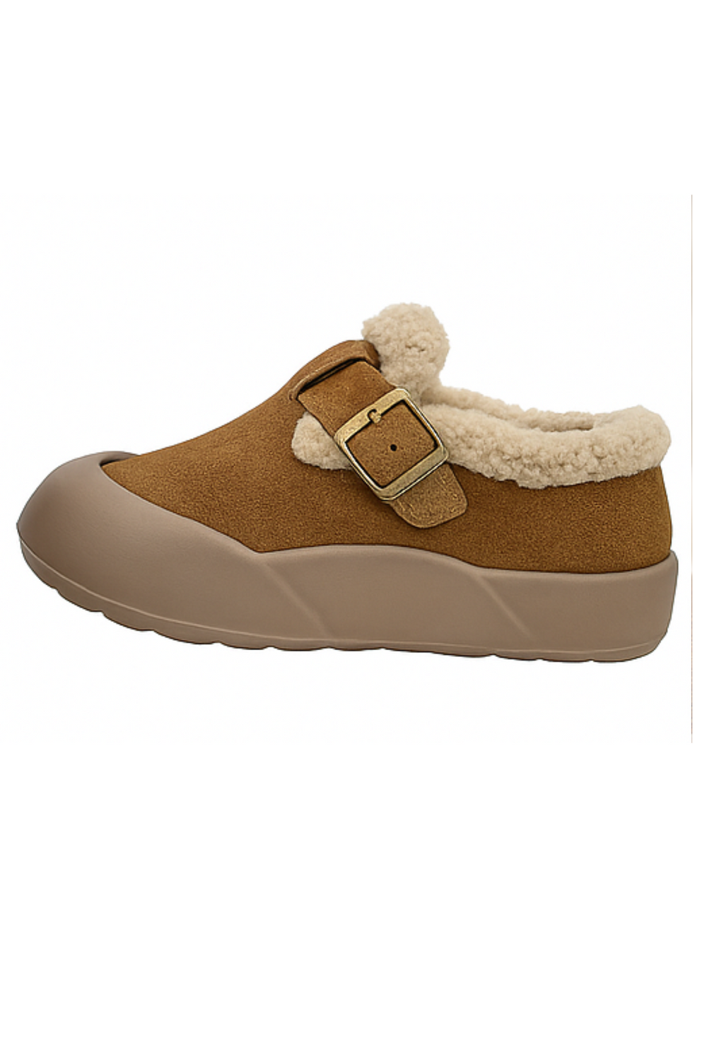 Ivory Fleece-Lined Comfort Shoe Khaki