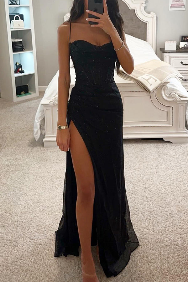 Charlotte Sequin Corset Maxi
