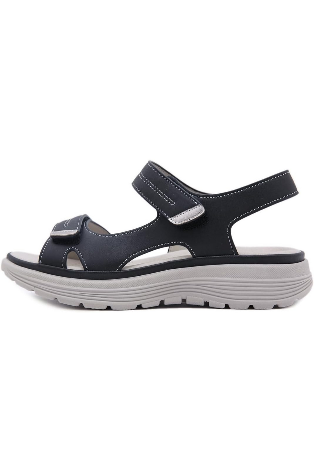 Tonya Orthopedic Leather Sandal Schwarz