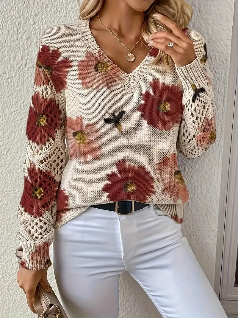 Rayuela Elegant Floral Sweater