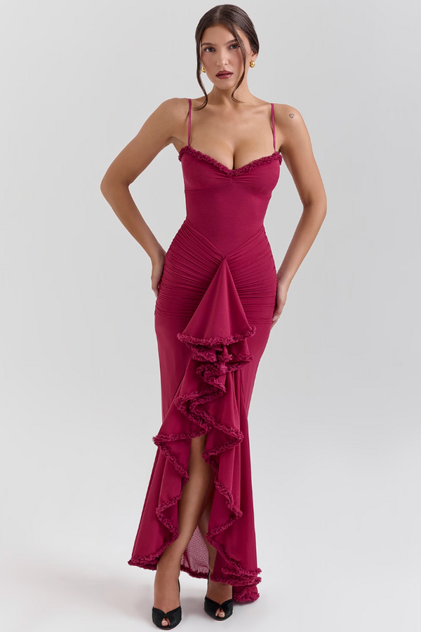 Leah Maxi Slit Dress