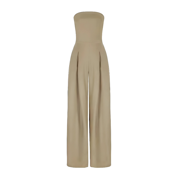 Strapless Wide-Leg Jumpsuit