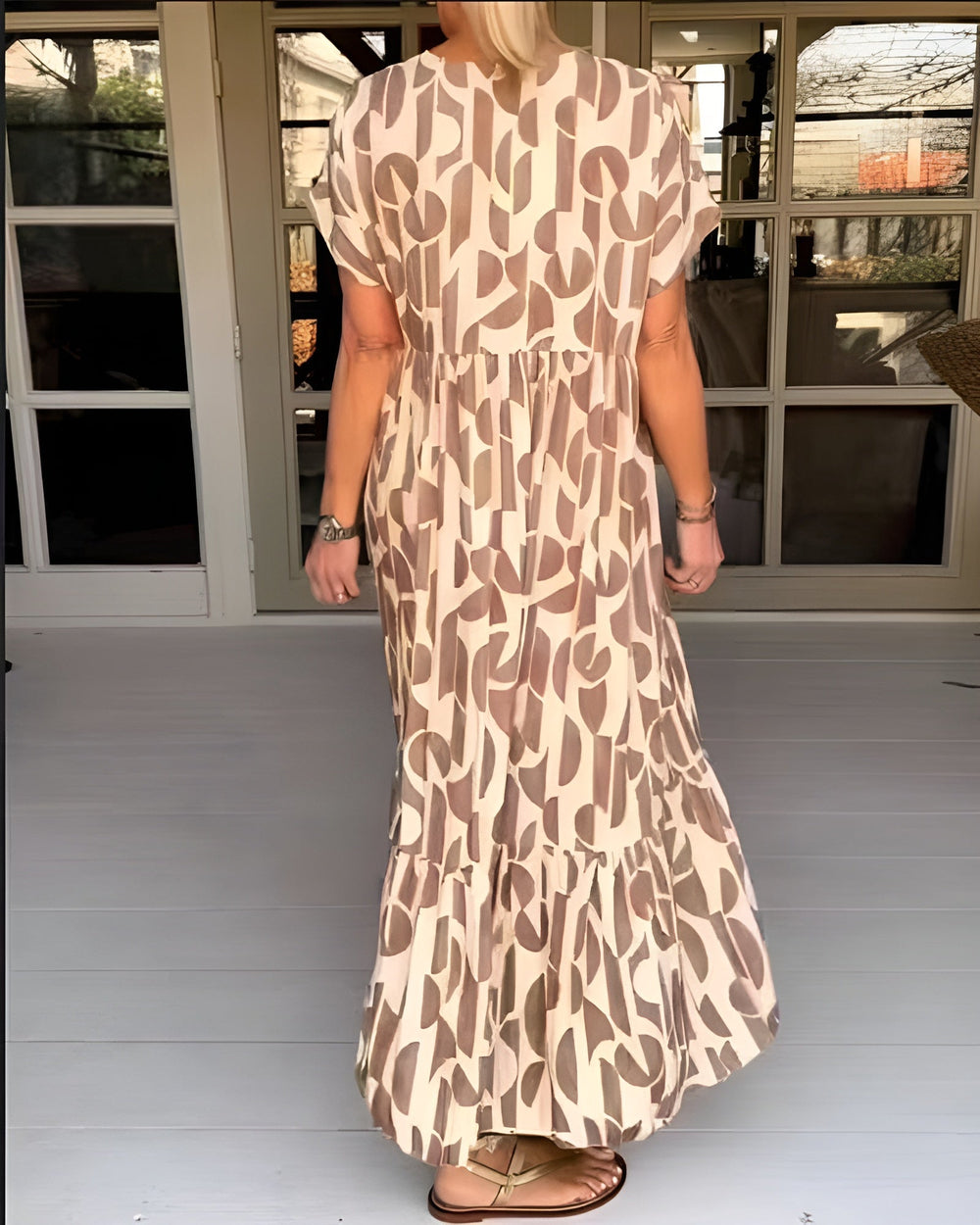 Colette Flowing V-Neck Dress