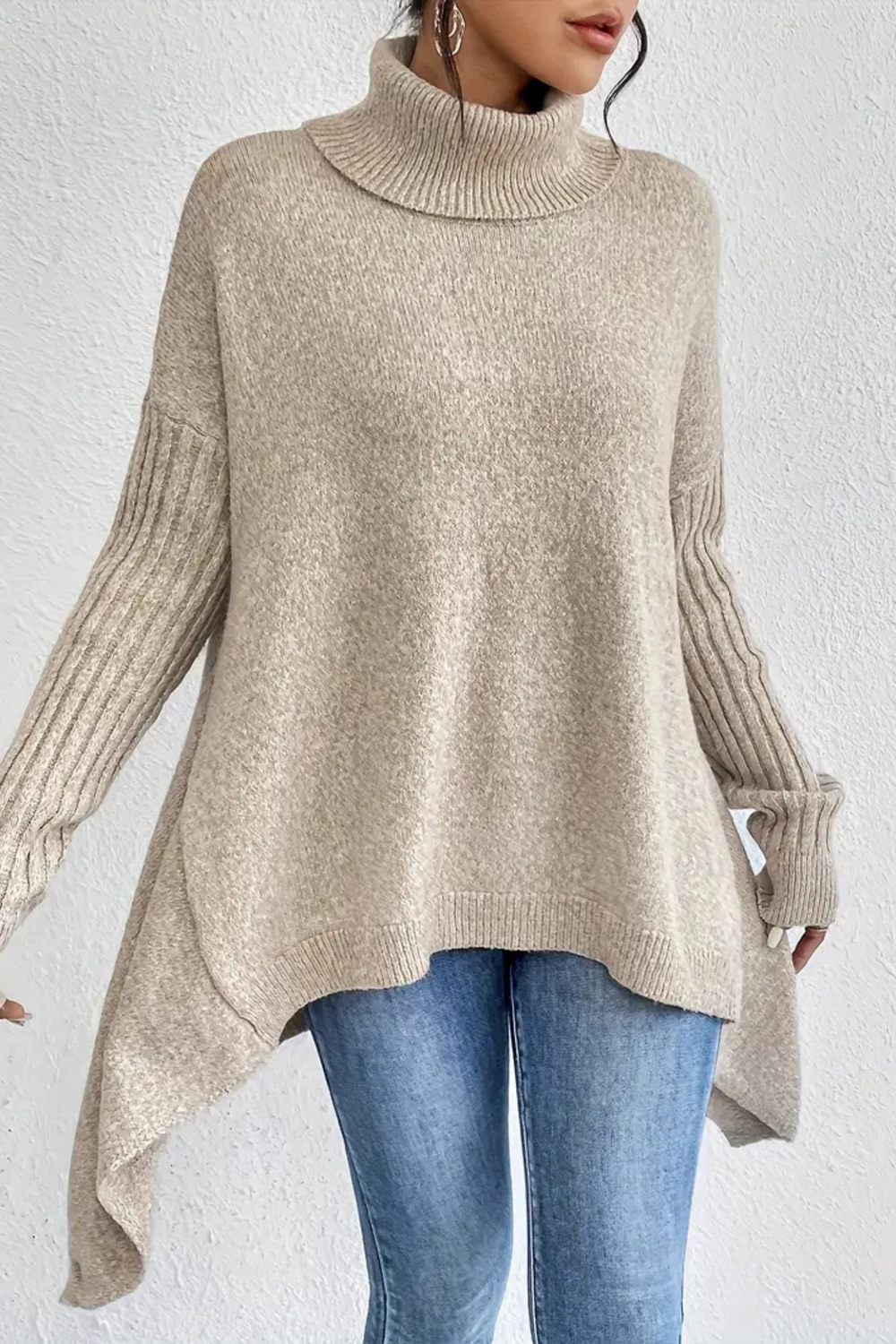 Bridgette Long Turtleneck Sweater