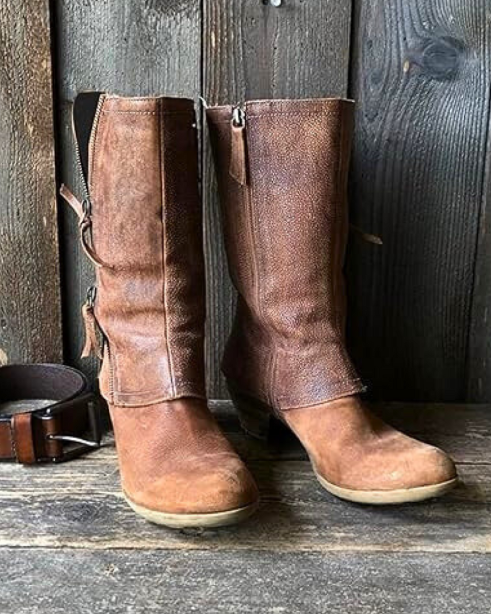 Vesna Warm-Lined Cowboy Boots