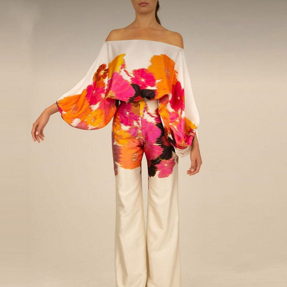 Melia One-Sleeve Wide-Leg