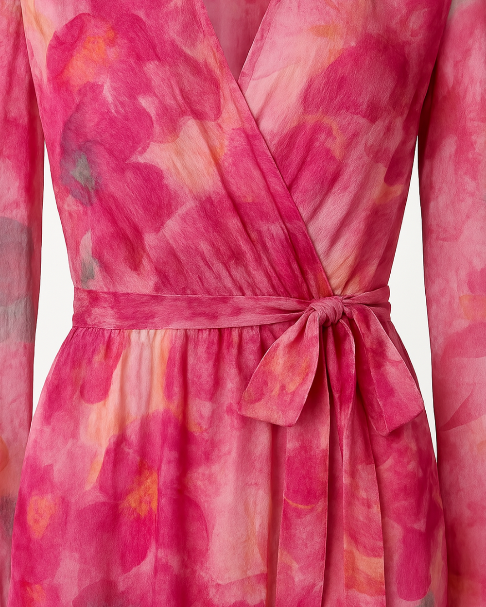 Georgina Silk-Blend Midi Dress, Effortless Elegance