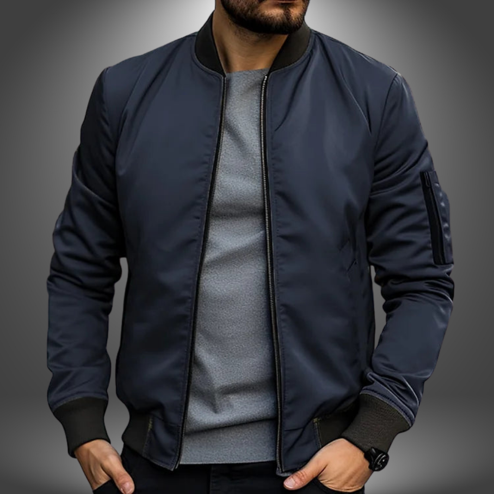 Jonas Hand-Stitched Casual Relaxed Polyester Jacket