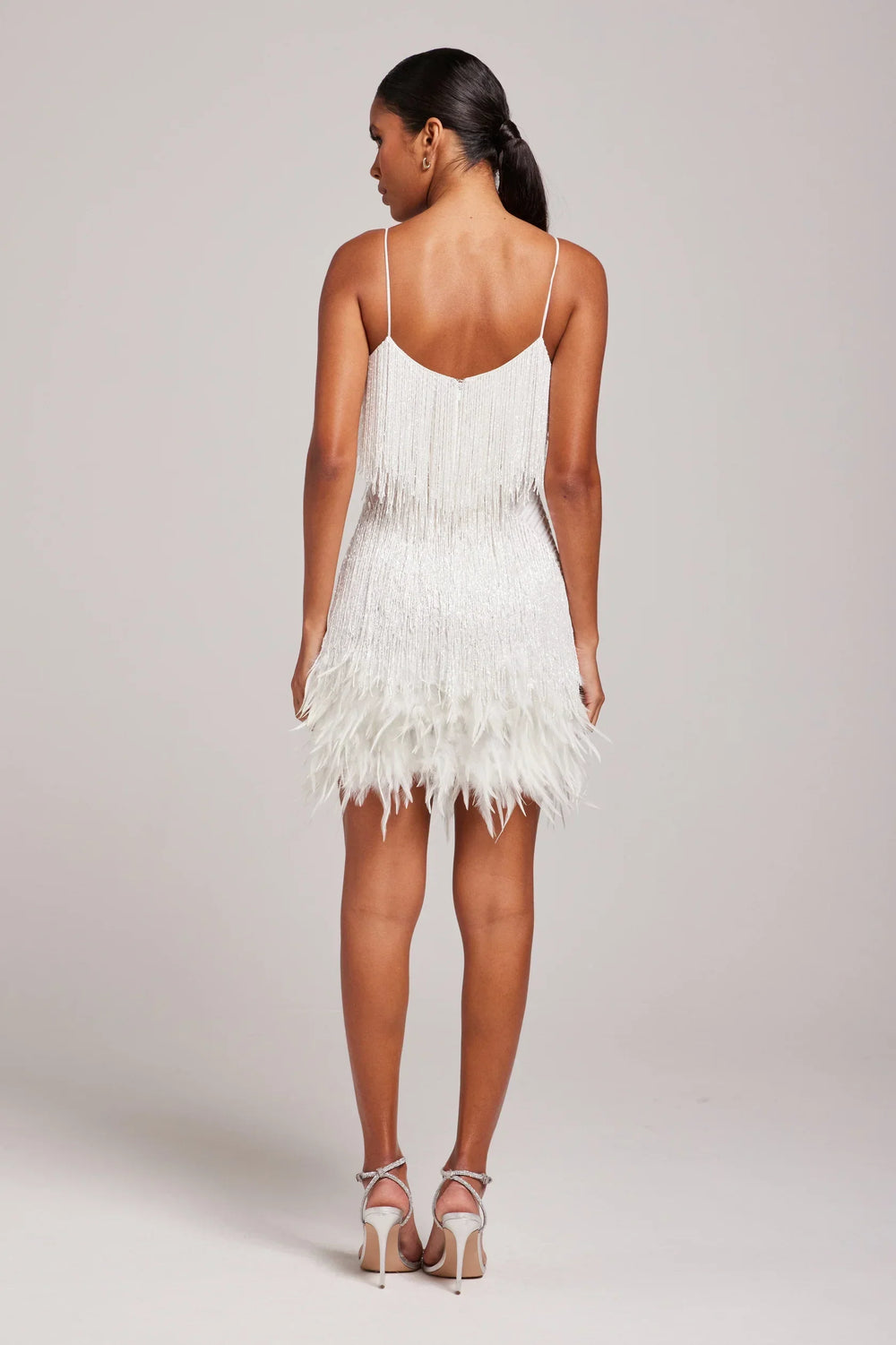 Sorvaya Stretch Polyester Feather Dress
