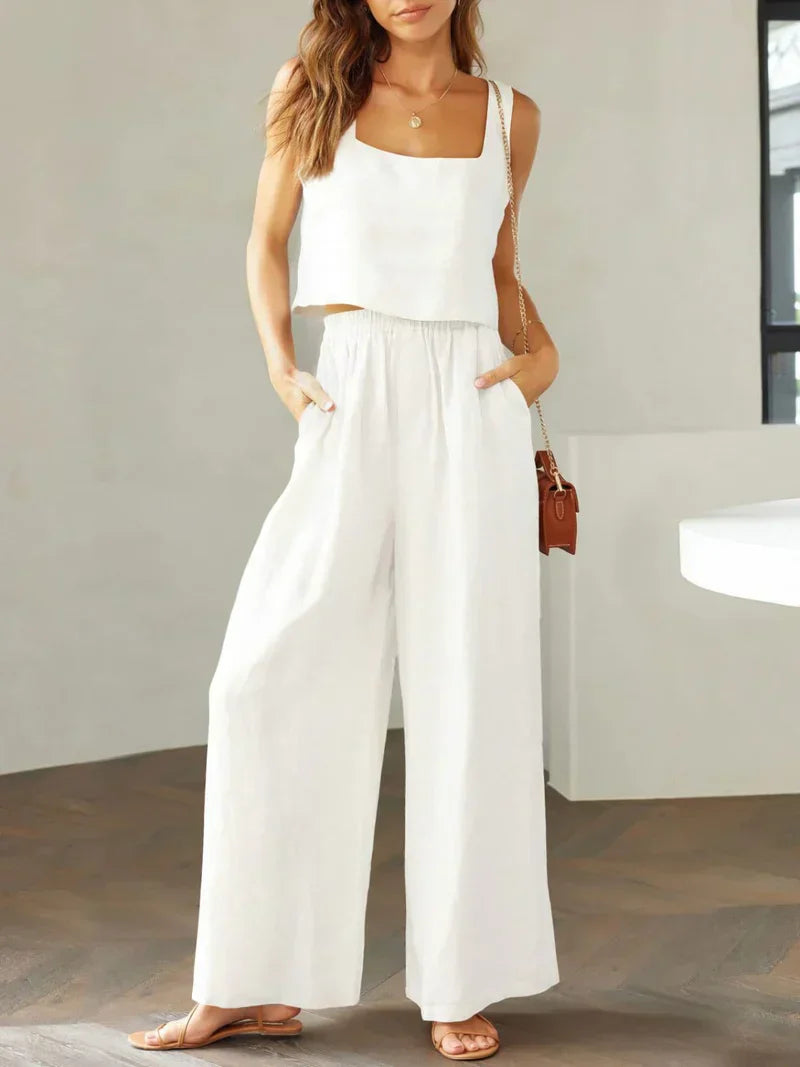 Scarlett Square Neck Top & Pants Set