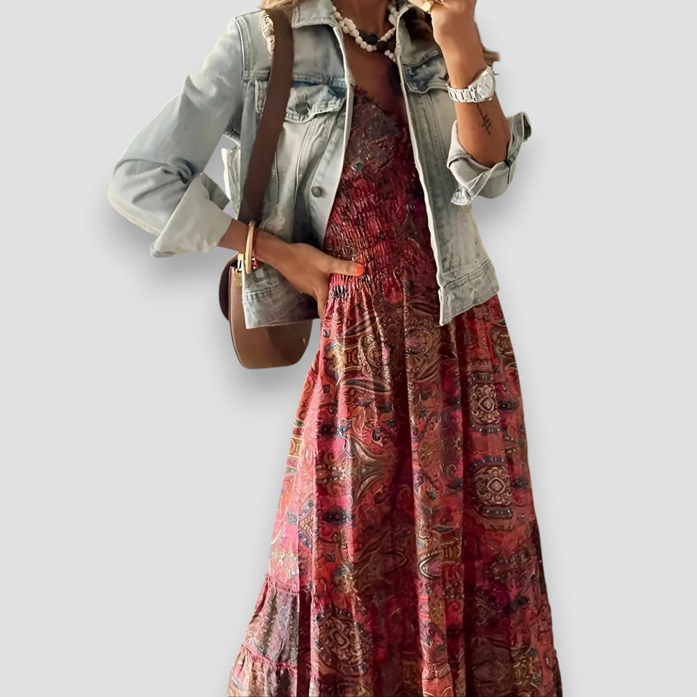 Rosy Maxi Dress