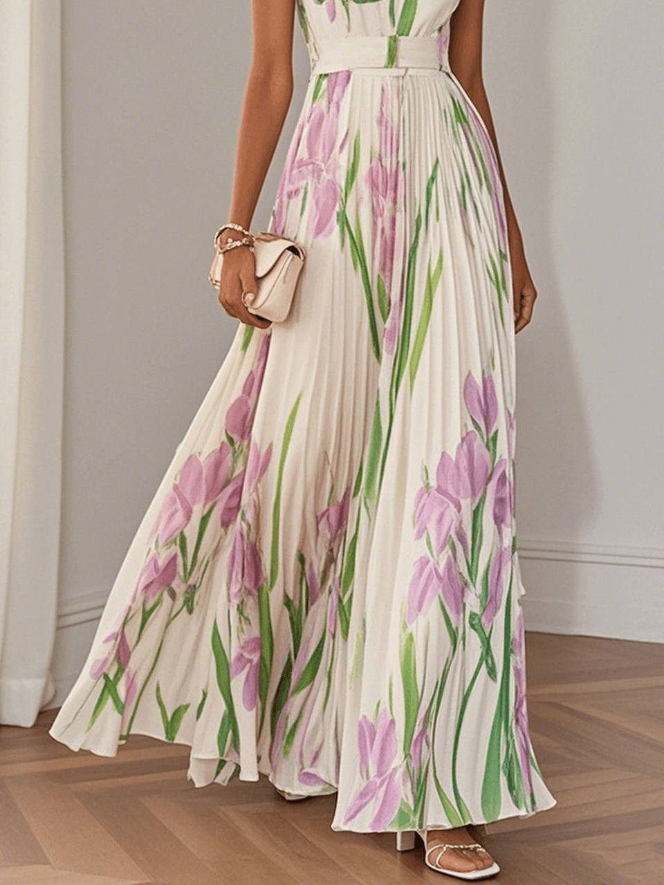 Floralis Elegant Floral Dress for Special Occasions