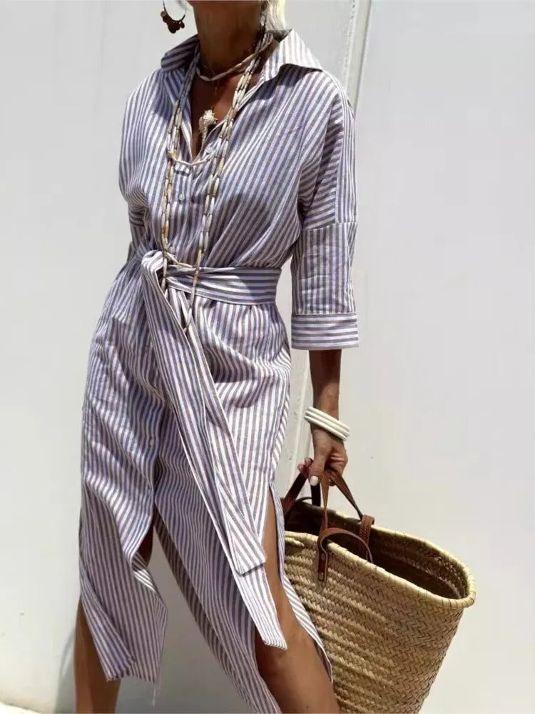 Géraldine Lightweight Striped Dress