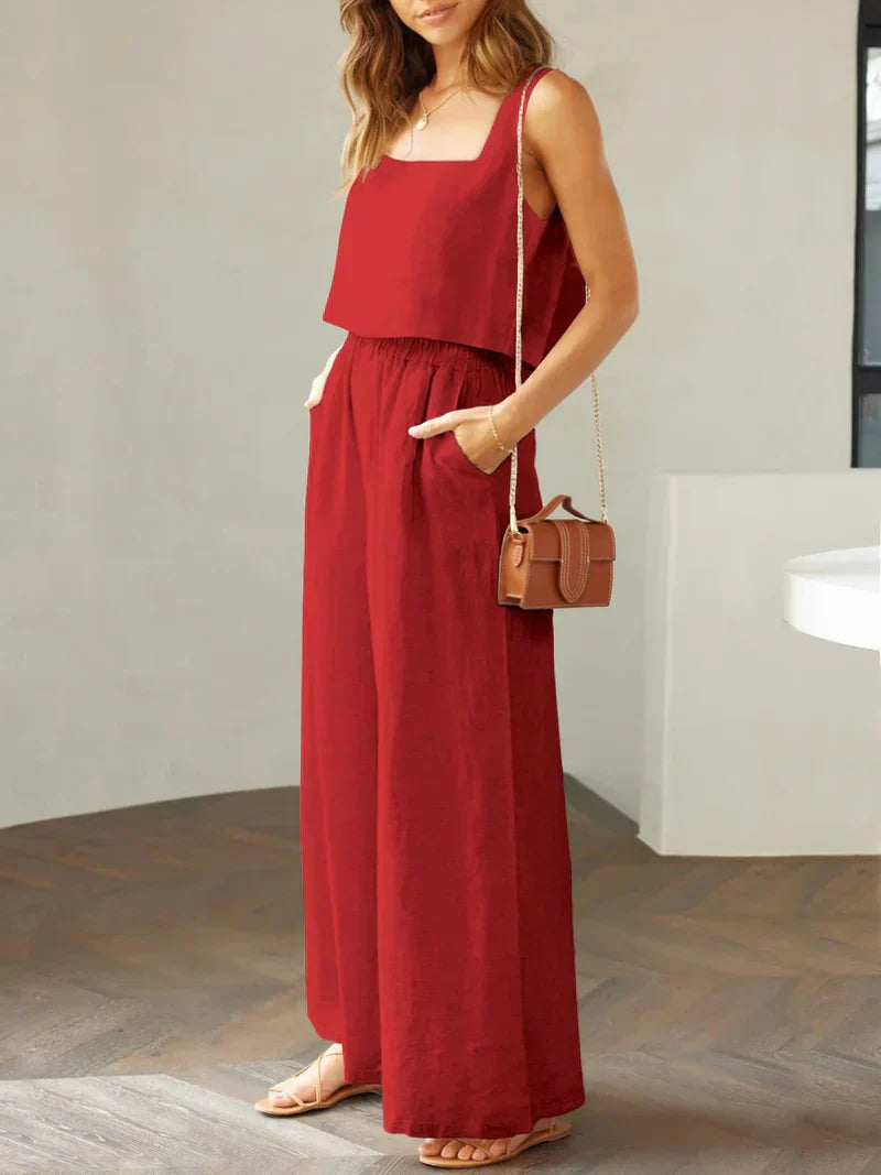 Scarlett Square Neck Top & Pants Set