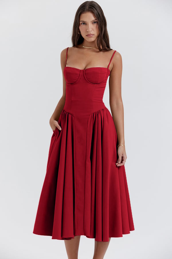 Michaela Sleeveless Midi Dress