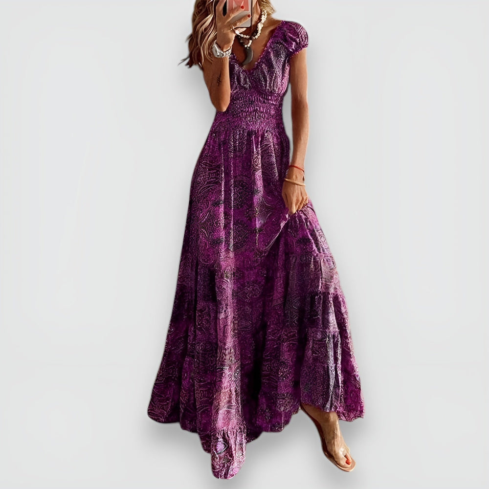 Rosy Maxi Dress