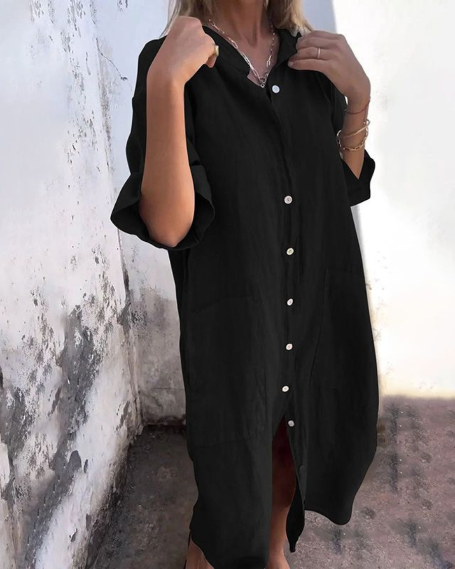Tasoula Coastal Shirt Dress