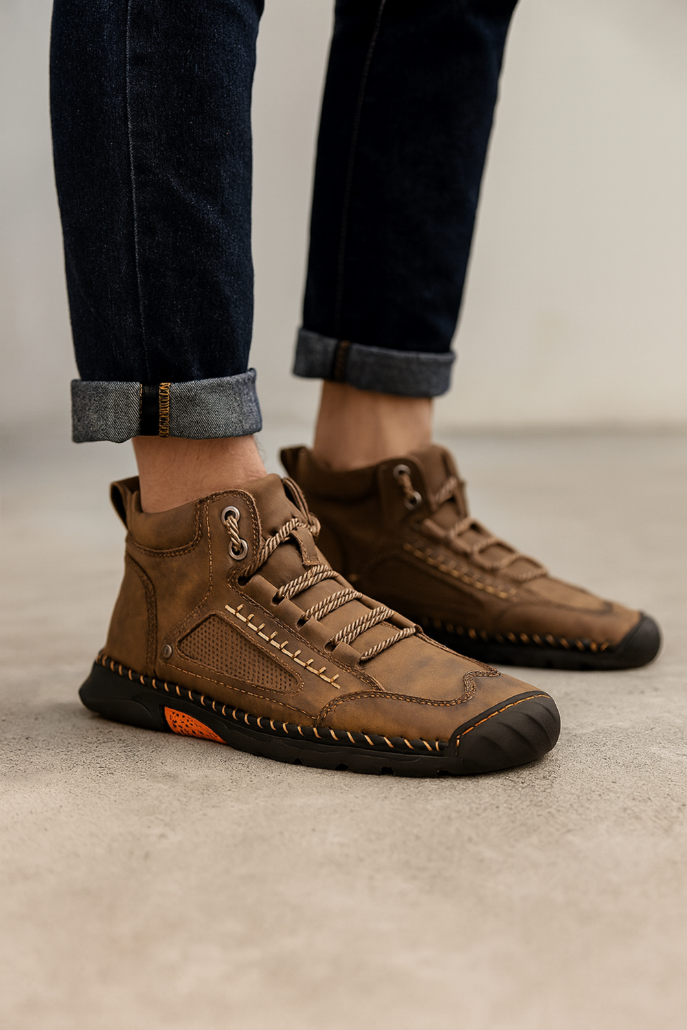 Moriarty Leather High-Top Shoes
