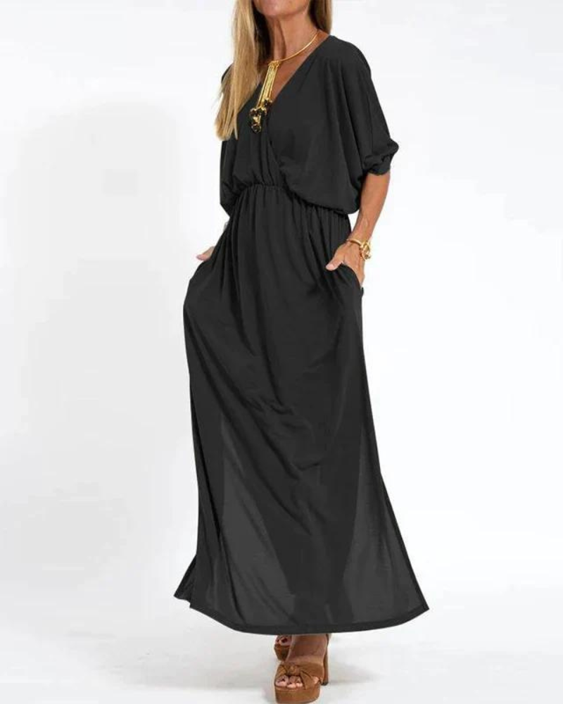 Fenetia Cozy Elegant Maxi Dress