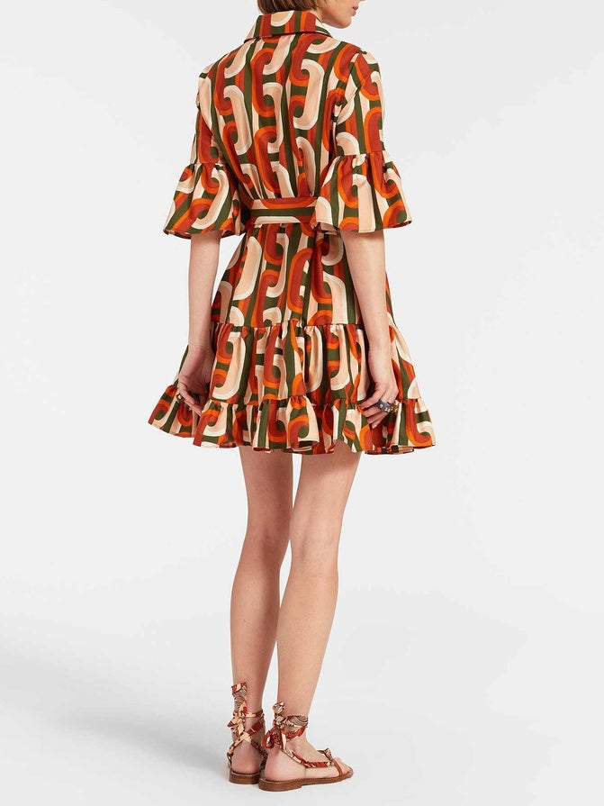 Elegant Cheeky Mini Dress Deep Waist