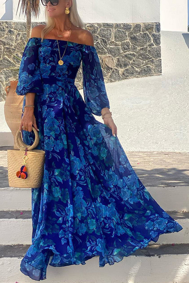 Francesca Beautiful Off-Shoulder Floral Maxi Collection