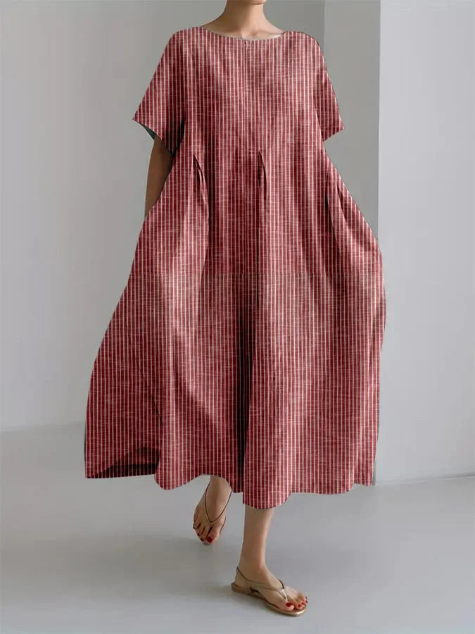 Bianca Striped Retro Maxi Dress