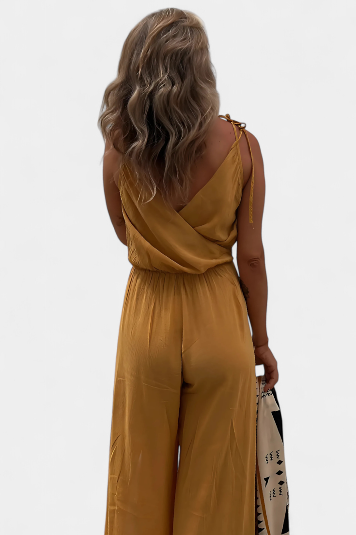 Myra Cotton Side-Slit Dress