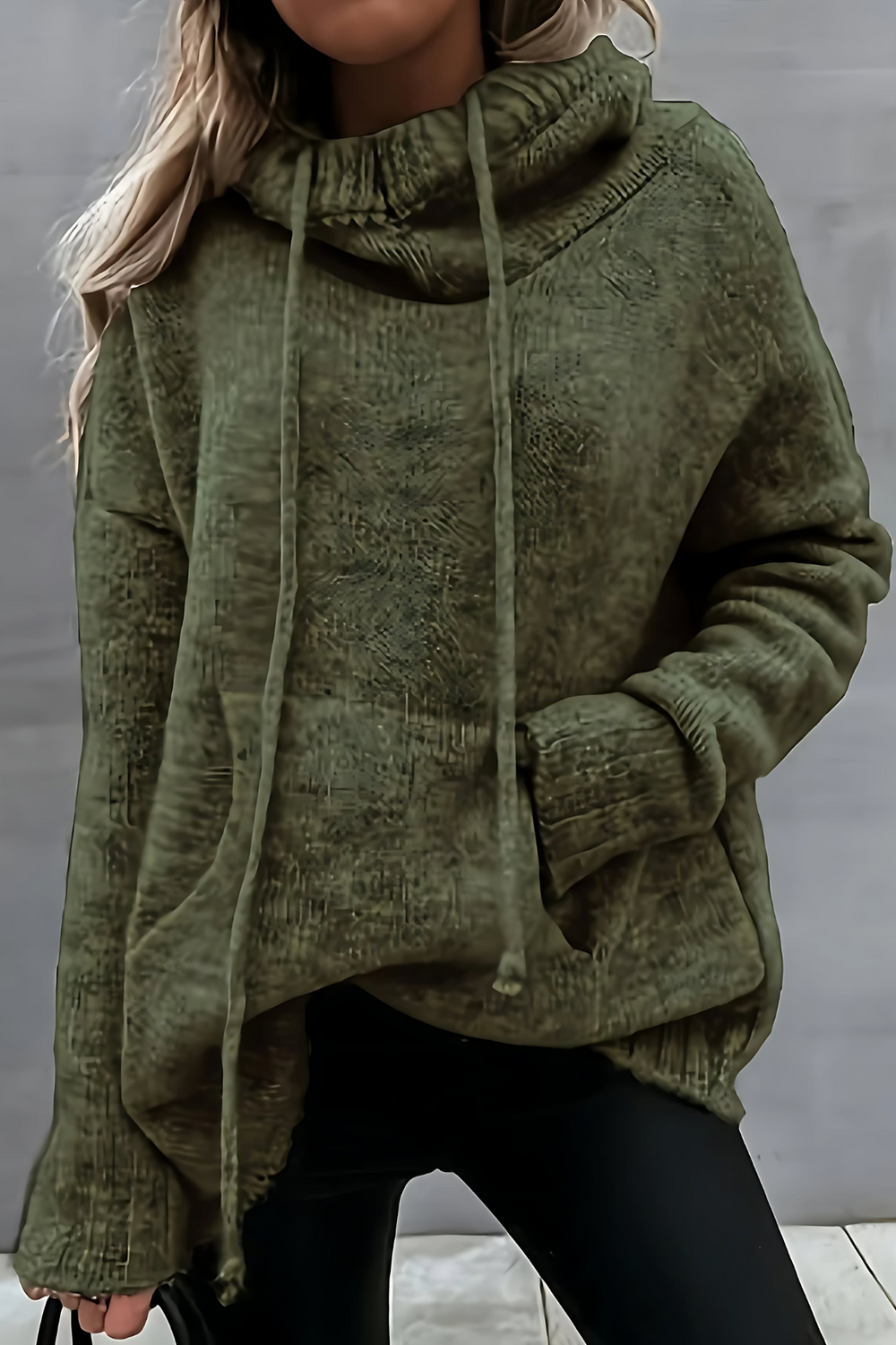 Xena Long Sleeve Sweater with Pocket