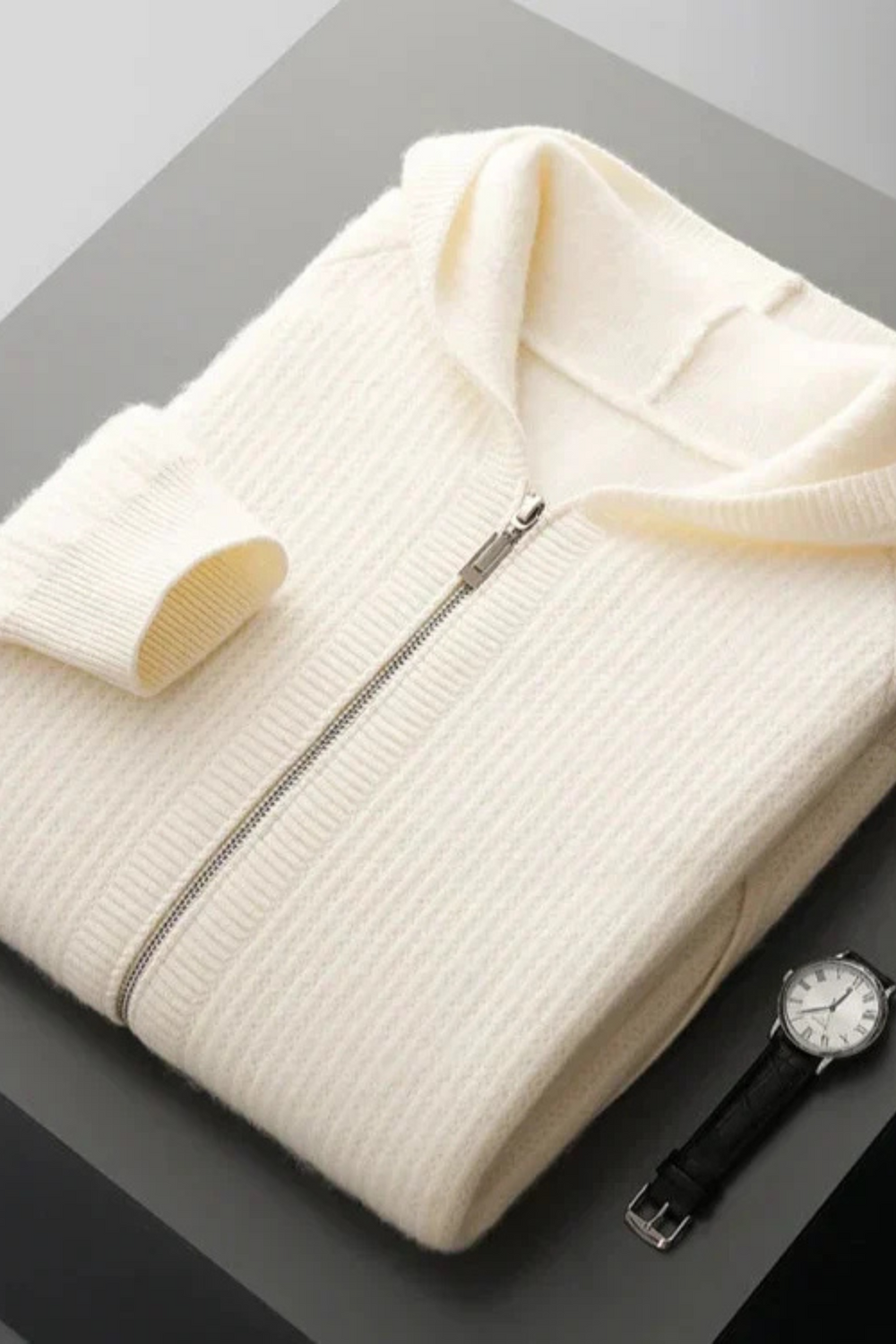 Sorrano Cashmere Zip Hoodie