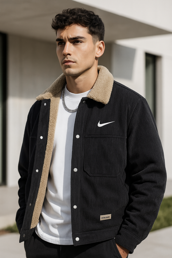 Colt Neck-Knit Design Premium Jacket Comfortable Jacket