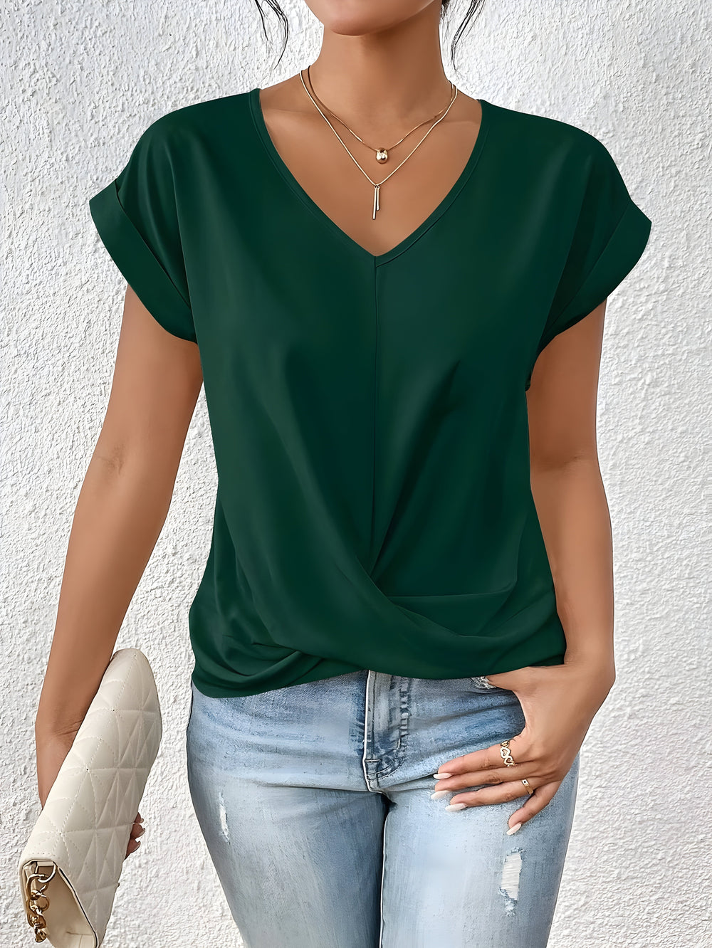 Velani Front-Knot Top with Modern Versatile Silhouette