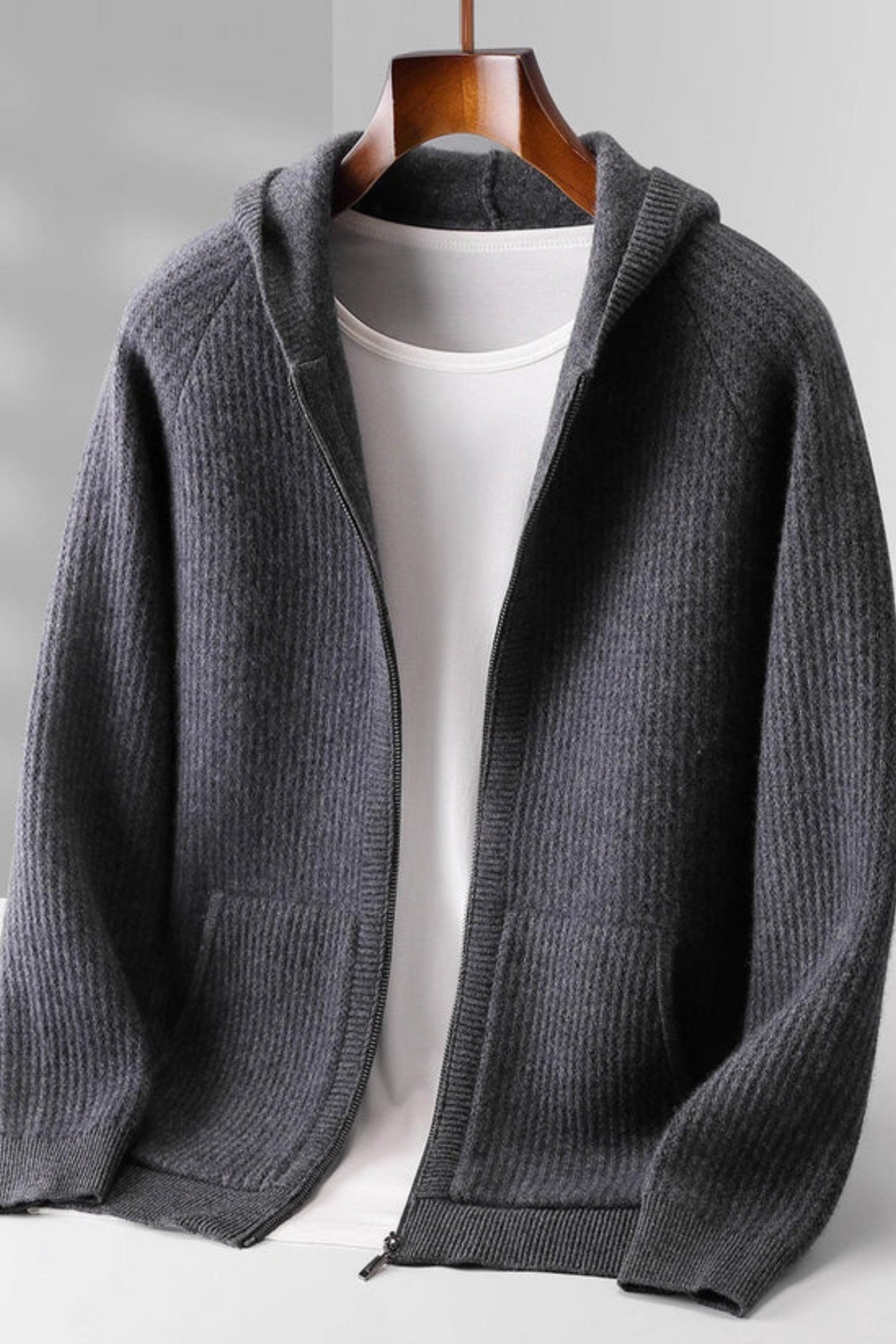 Sorrano Cashmere Zip Hoodie