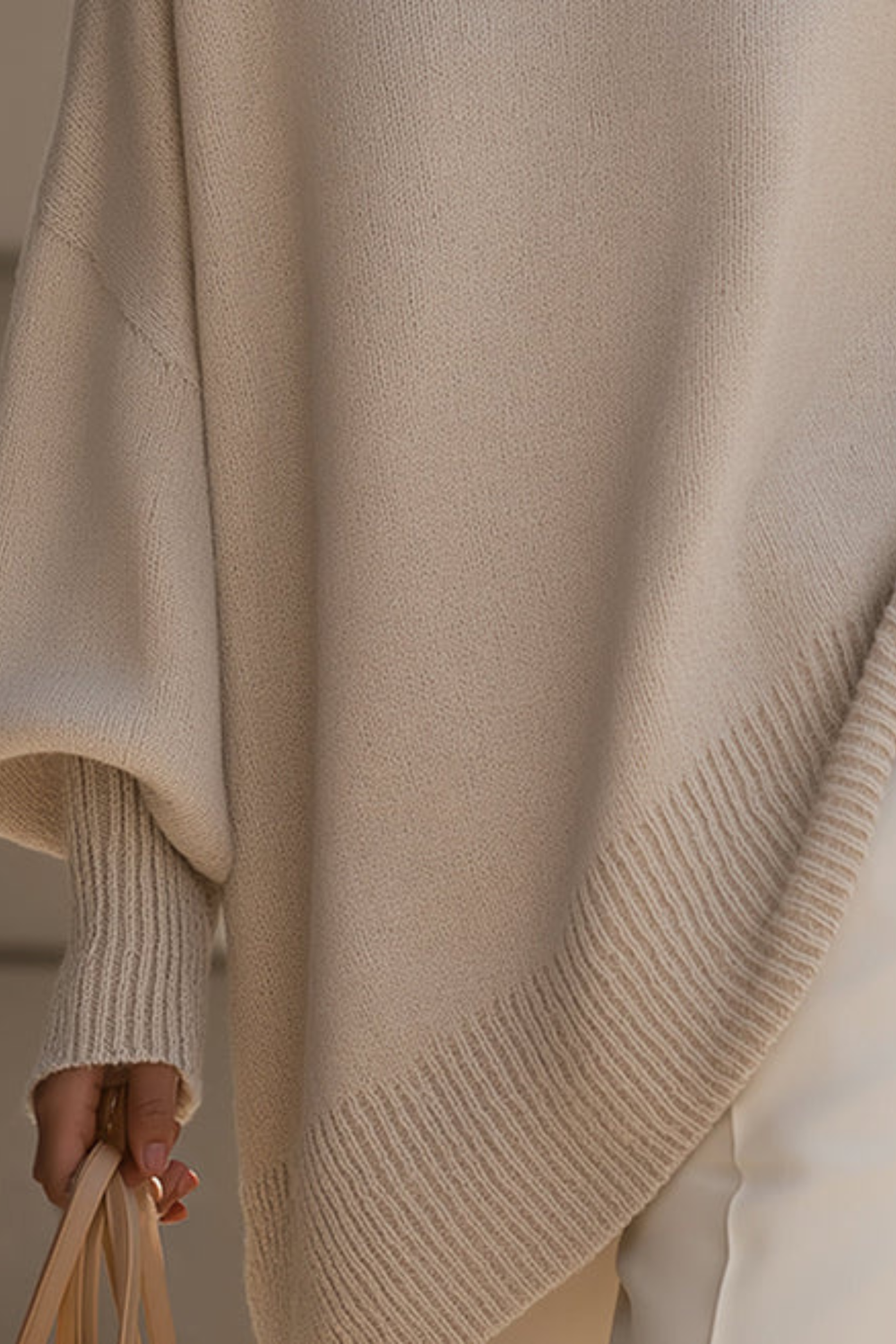 Elouise Oversized Knit Poncho