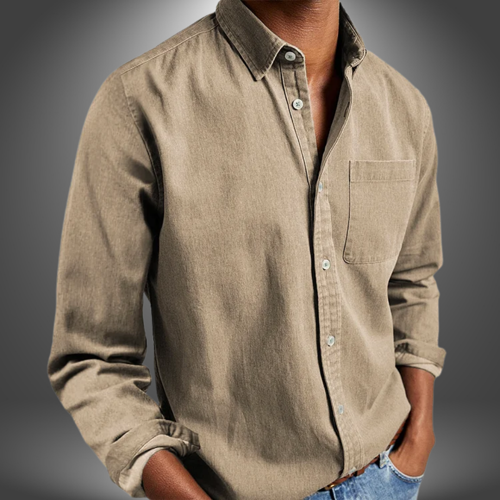 Nick Handcrafted Long-Sleeve Tailored Button-Down Shirt