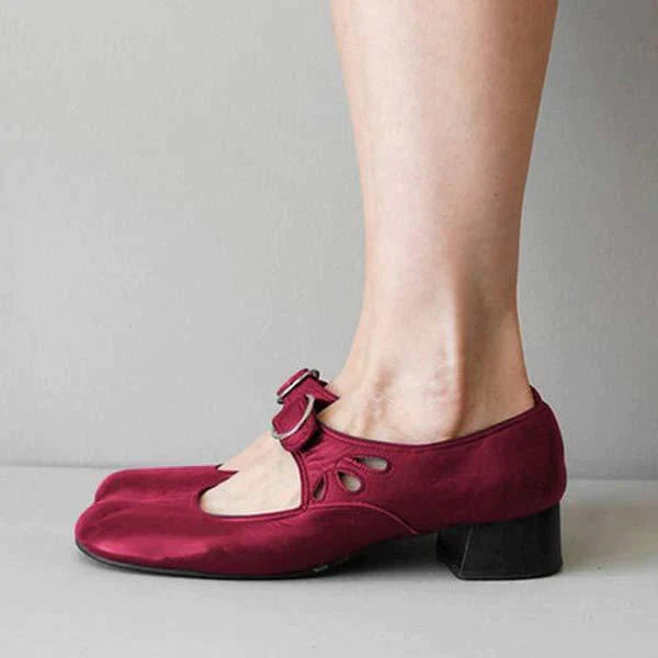 Jocelyne Leather Wedge Sandals