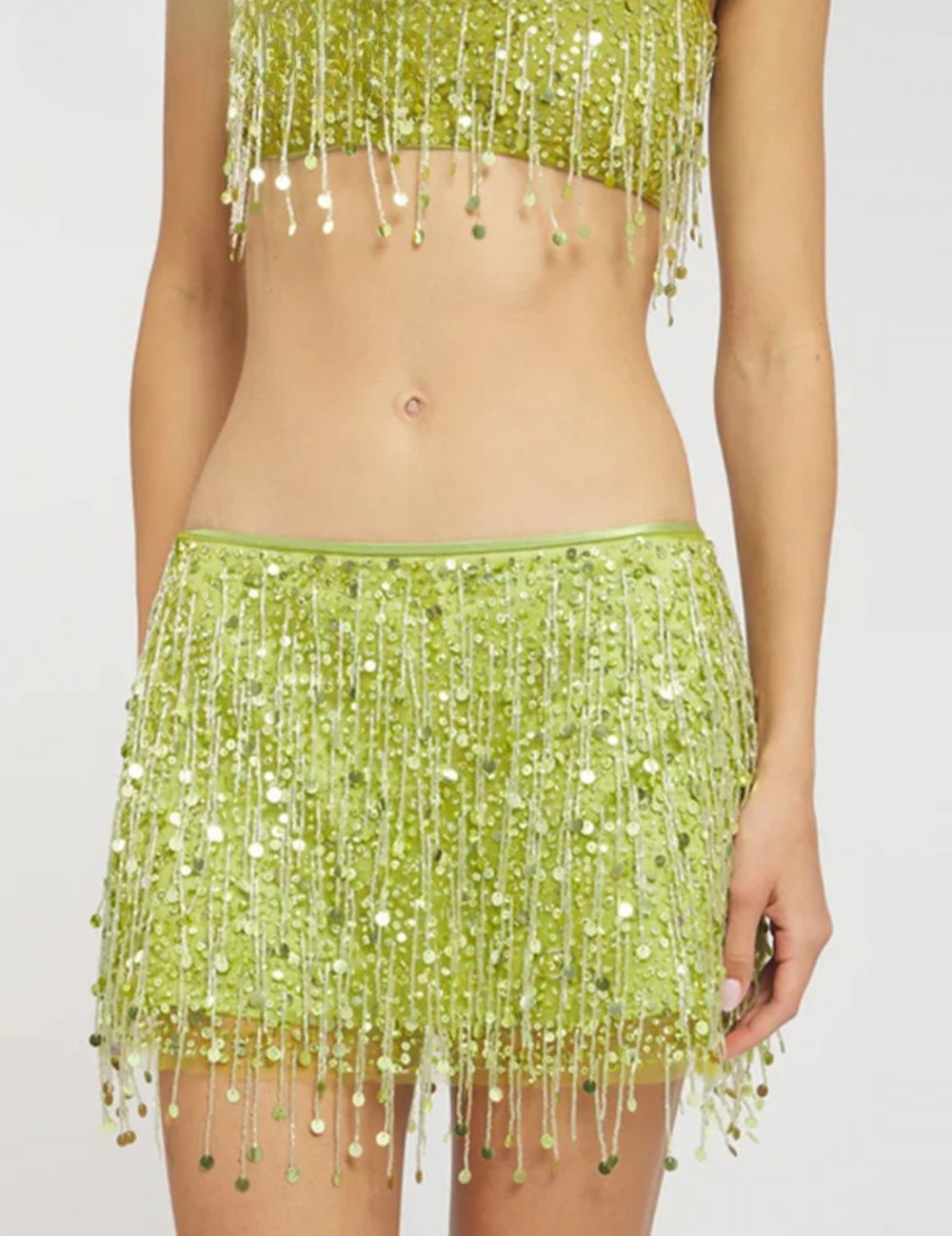Leilani Beaded Fringe Two-Piece Set