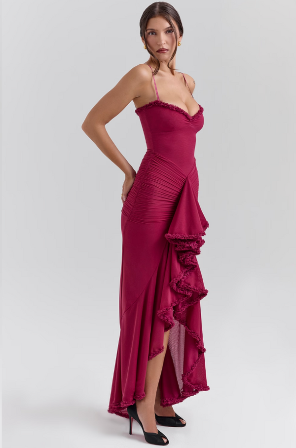 Leah Maxi Slit Dress