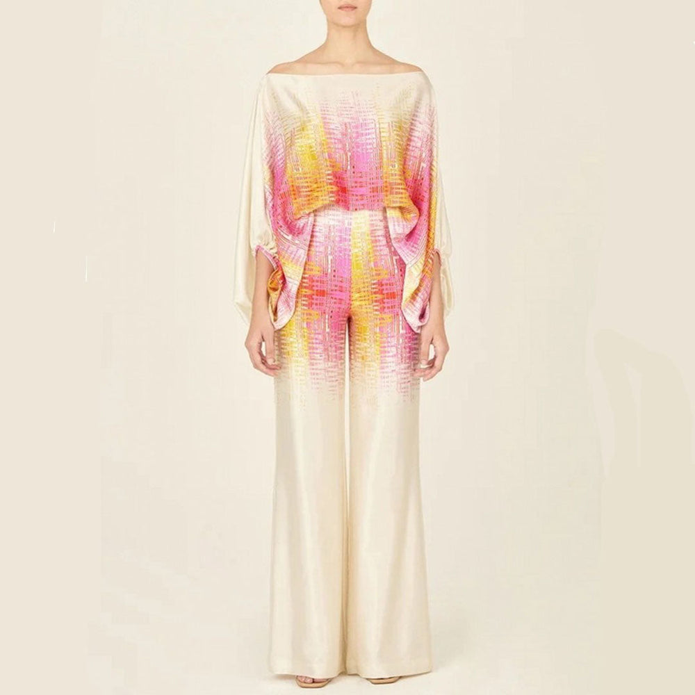 Melia One-Sleeve Wide-Leg