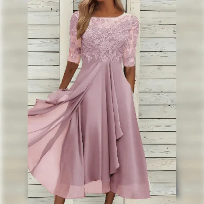 Henrietta Modern Elegant Summer Midi Dress for Women's Fashion Style
