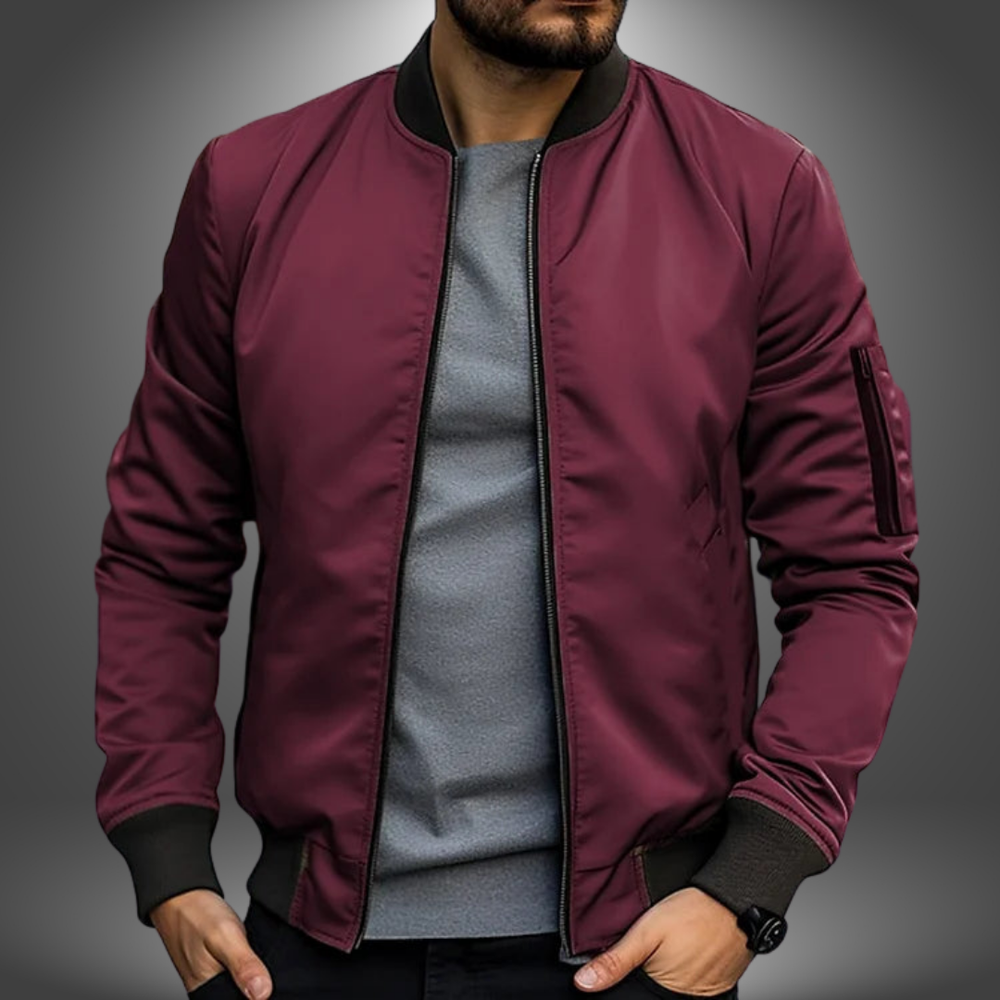 Jonas Hand-Stitched Casual Relaxed Polyester Jacket