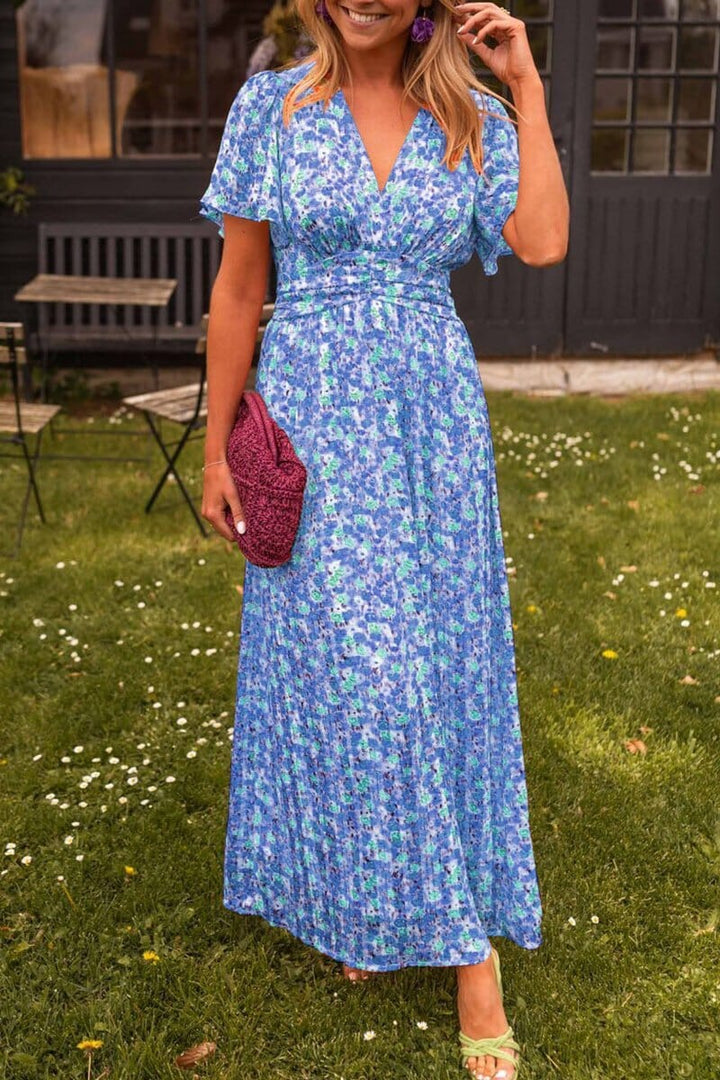 Sandra Elegant Maxi Dress V-Neck