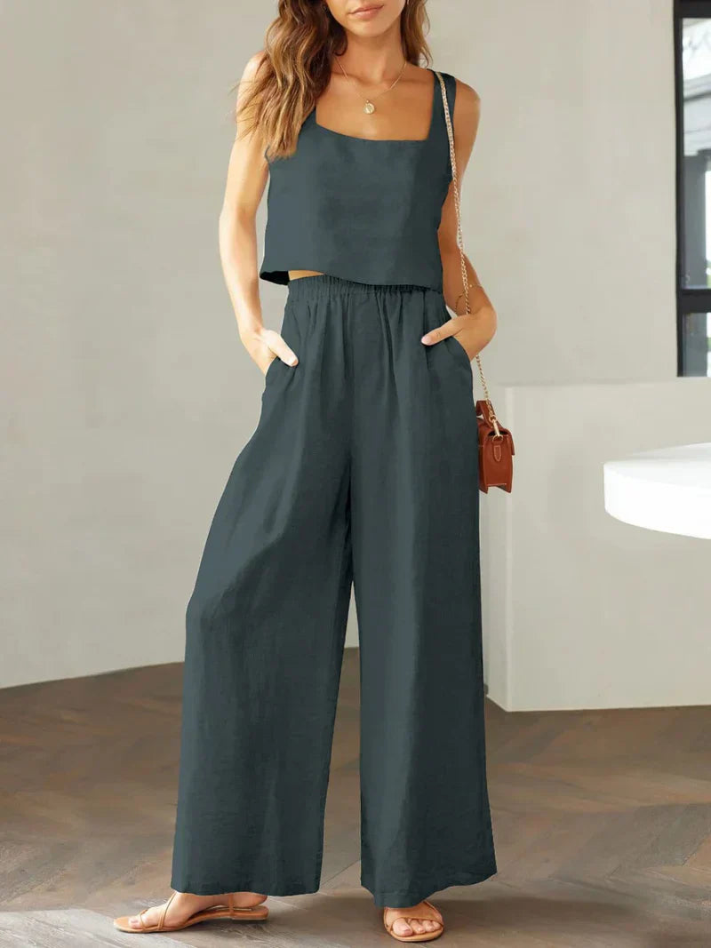 Scarlett Square Neck Top & Pants Set