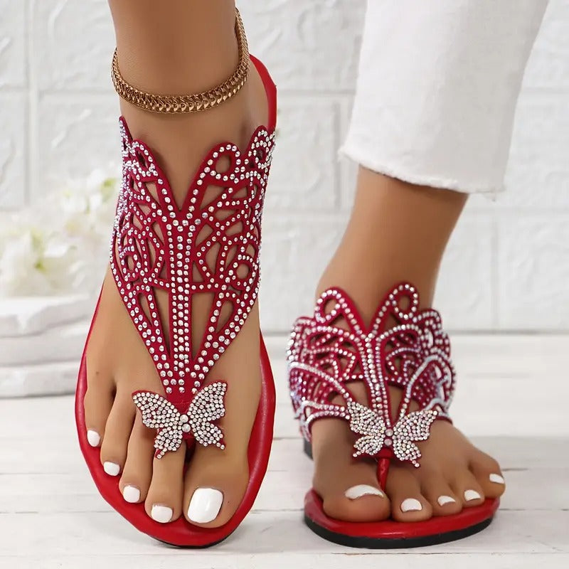 Ellie Faux Leather Cushioned Comfort Slide Sandals