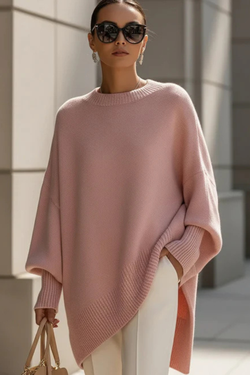 Elouise Oversized Knit Poncho