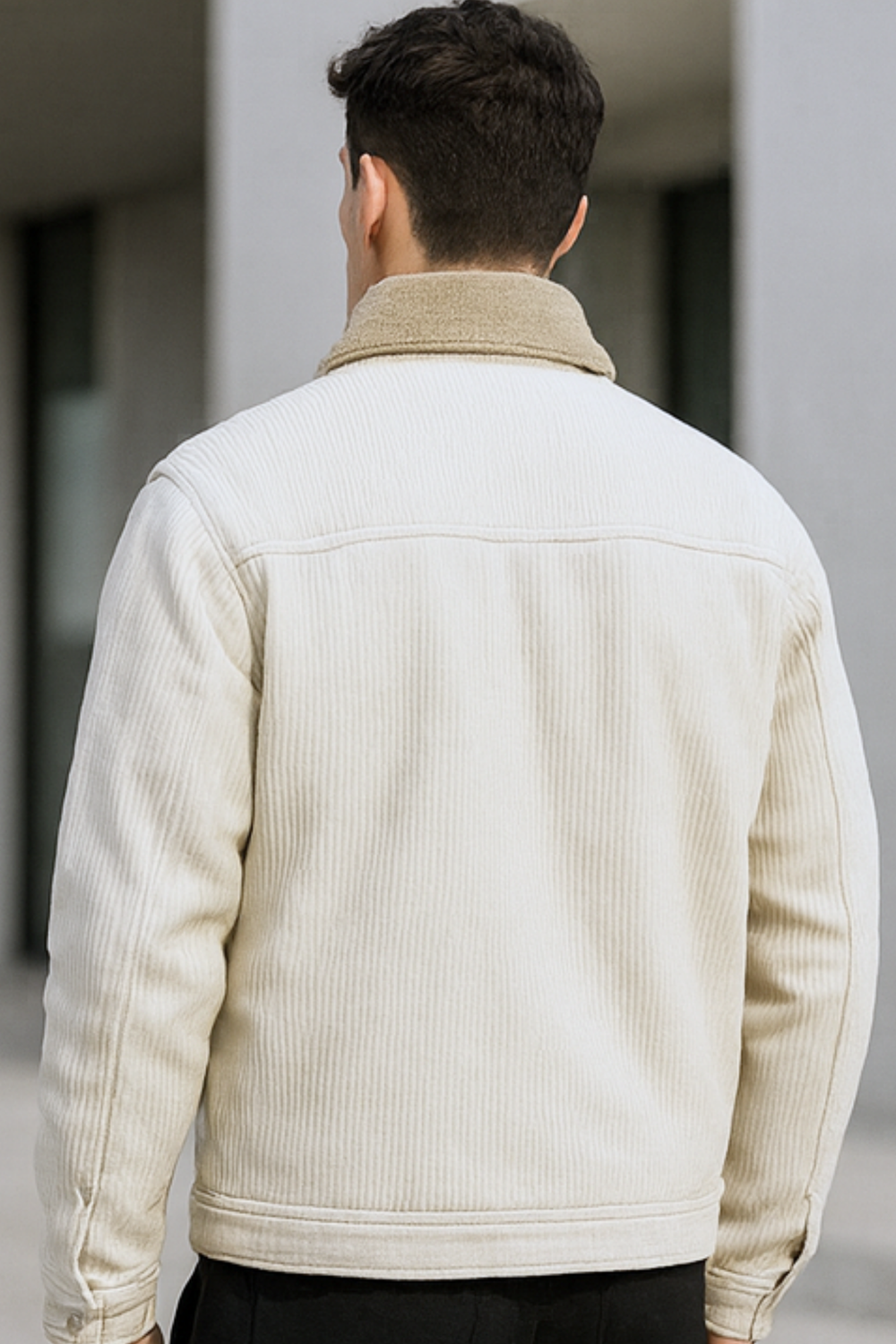Colt Neck-Knit Design Premium Jacket Comfortable Jacket