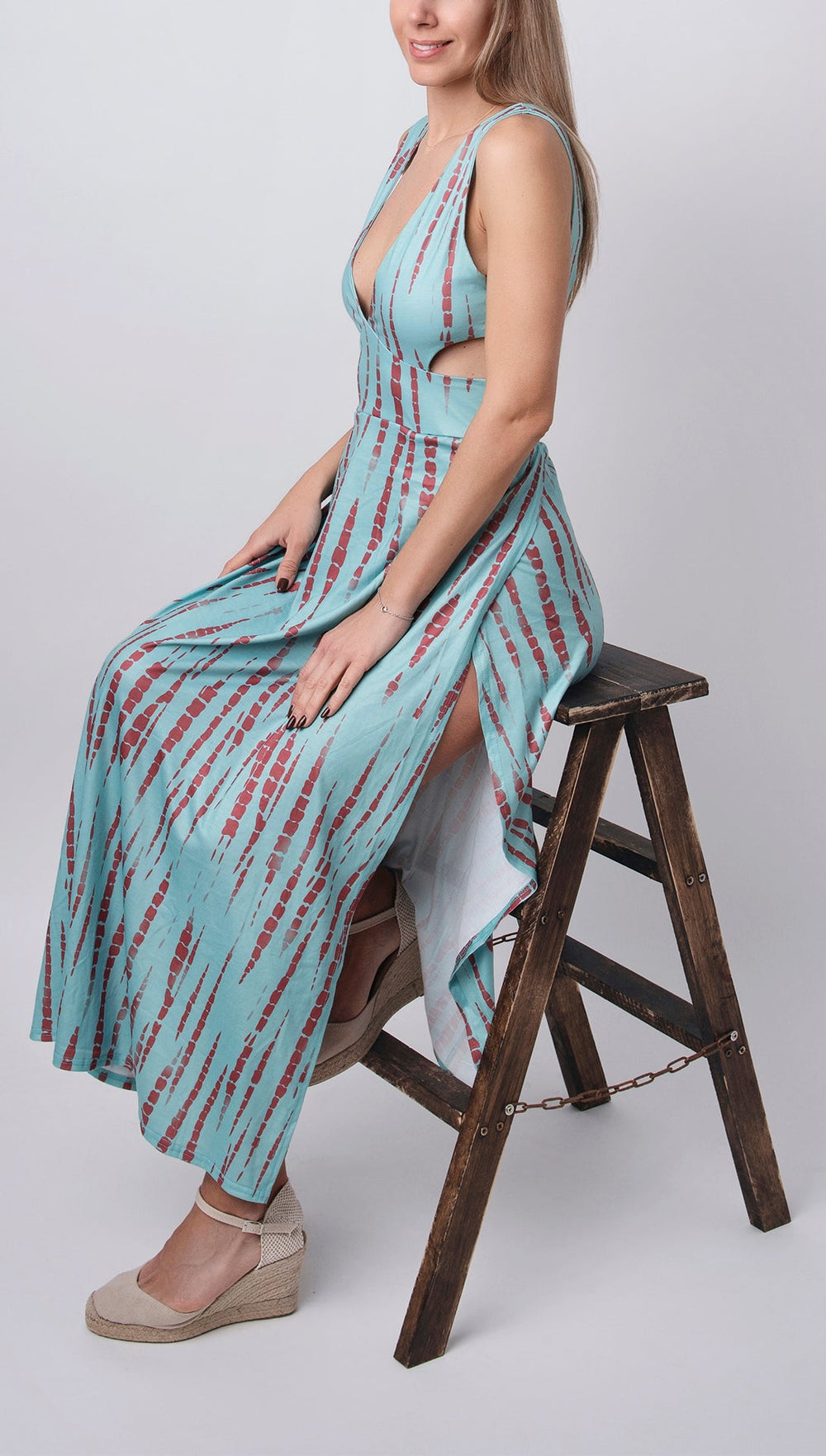 Chloe Tie-Dye Stretch Cut-Out Dress