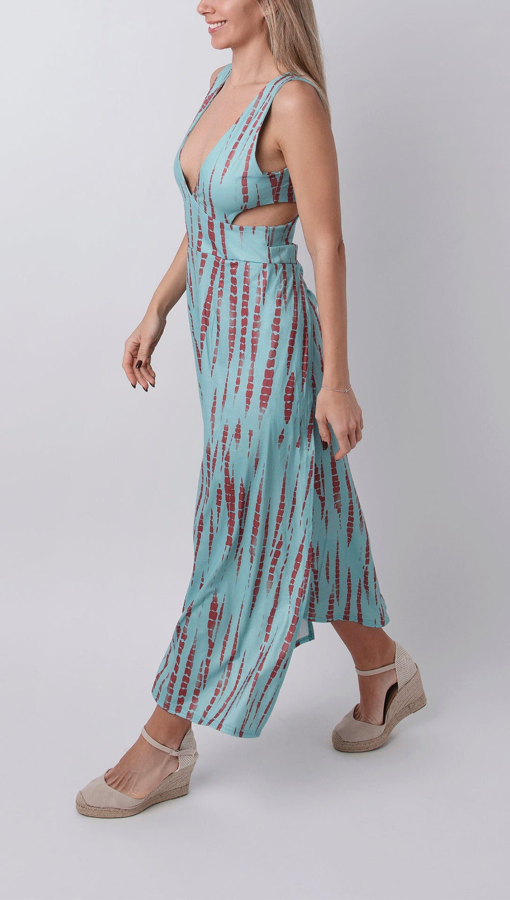 Chloe Tie-Dye Stretch Cut-Out Dress