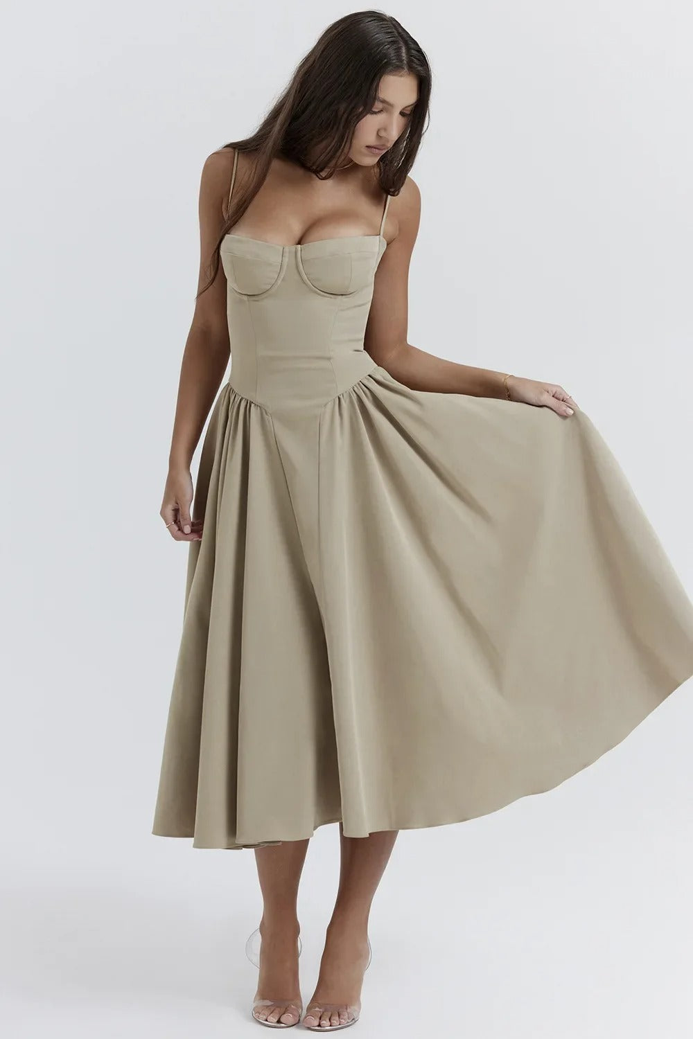 Michaela Sleeveless Midi Dress