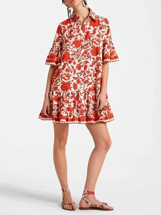 Autumn Print Dress